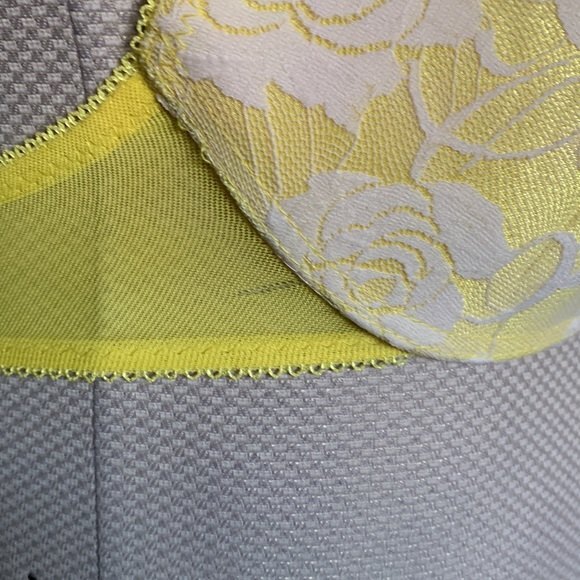 36C Women's Signature Lace Push-Up Yellow Adjustable Bra Y2K Feminine Casual - Picture 5 of 14